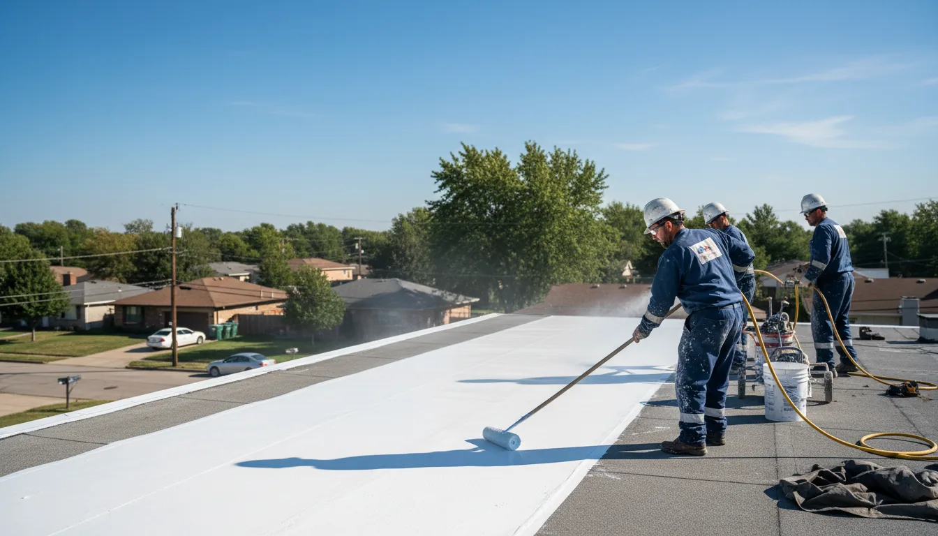 Commercial roof coating in Maypearl, TX near me
